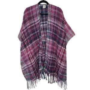 Woolrich Women's‎ Purple Knit Wrap Blanket/Poncho One Size